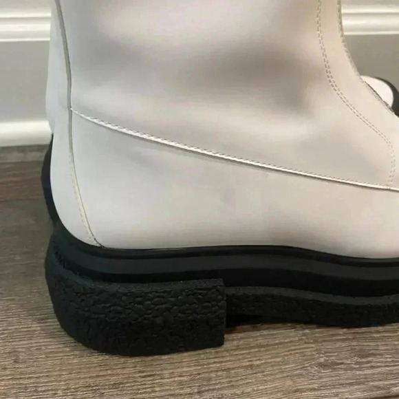 NWT Stuart Weitzman $830 Charli Sport Platform Booties Block Heel White Size 7B - Picture 6 of 14